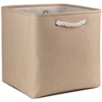 Mangata - Caja De Almacenamiento Plegable- 33 x 33 x 33 cm (Beige- 1 Pack)